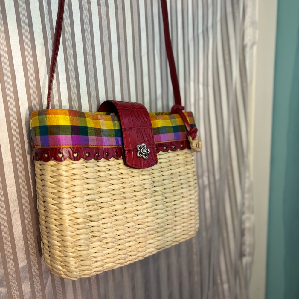 Brighton Poppy straw shoulder bag Vintage - Picture 3 of 16